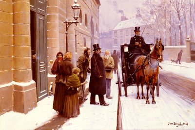 La Sortie du Bourgeois da Jean Beraud